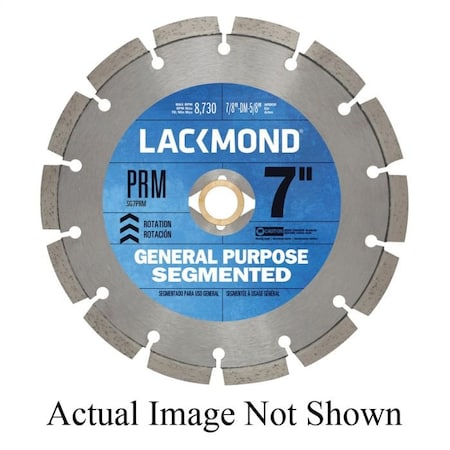 Diamond Blade, Laser Weld Segmented, Series PRM Series, 4 Diameter Blade, 78, 20 Mm, 58 Arbo